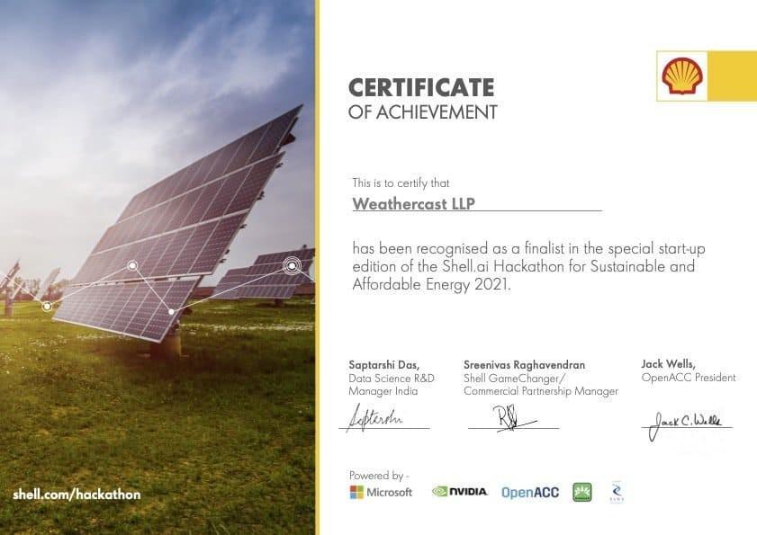 Participation Certificate