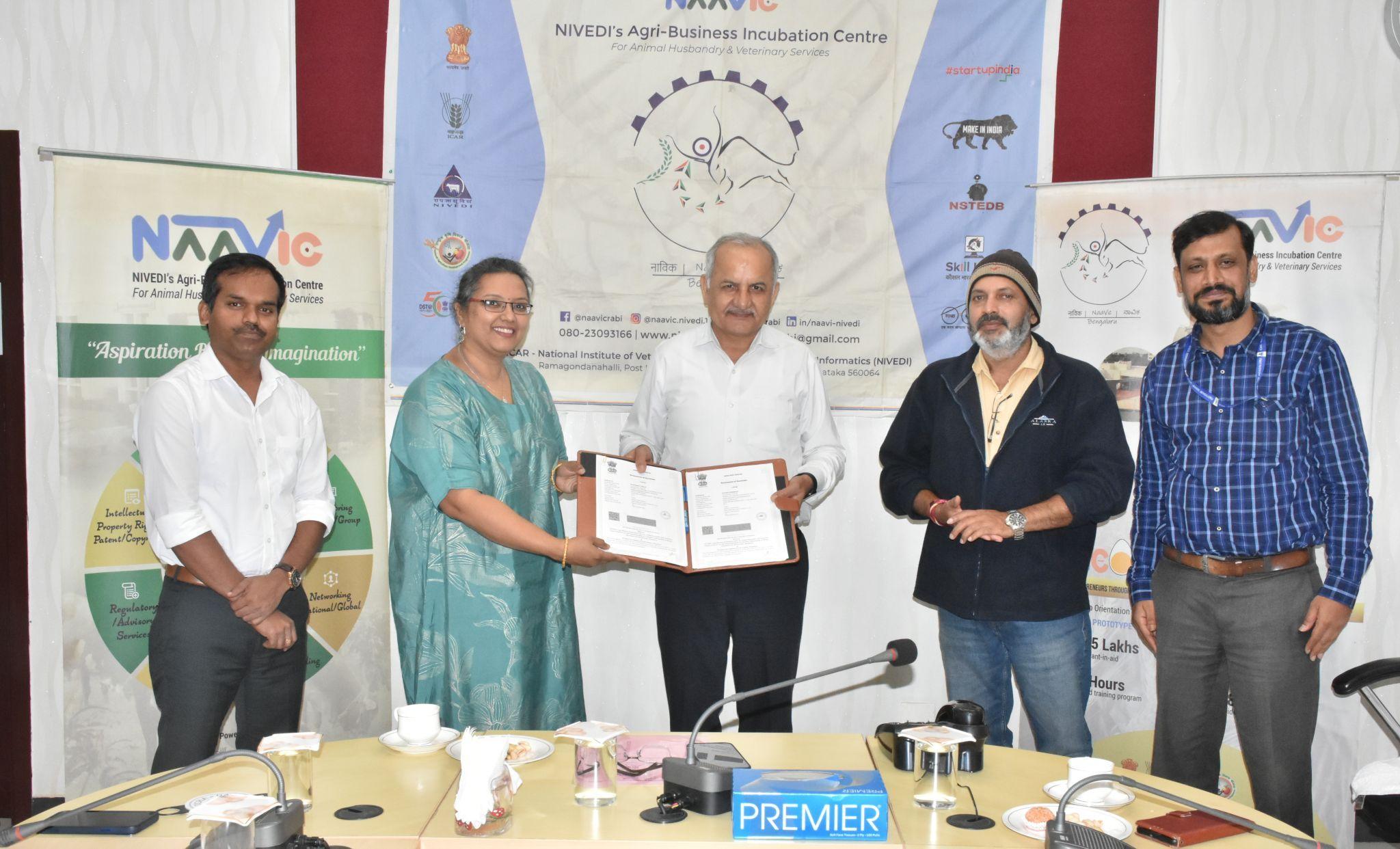 MoU Signed with ICAR-NIVEDI's NAAVIC.